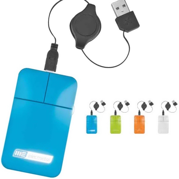 Hi-gloss, shiny light up elliptical mouse, logo lit up by white... from ASI 90305 ZZ Merged - Sweda Company LLC / Sweda (R)