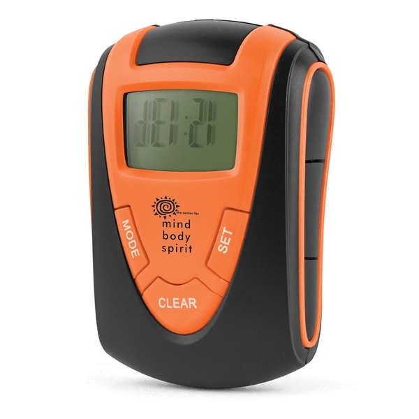 3/4" x 2" x 2 1/3" pedometer with matte black case,... from ASI 88060 Snugz/USA Inc / Sweda®