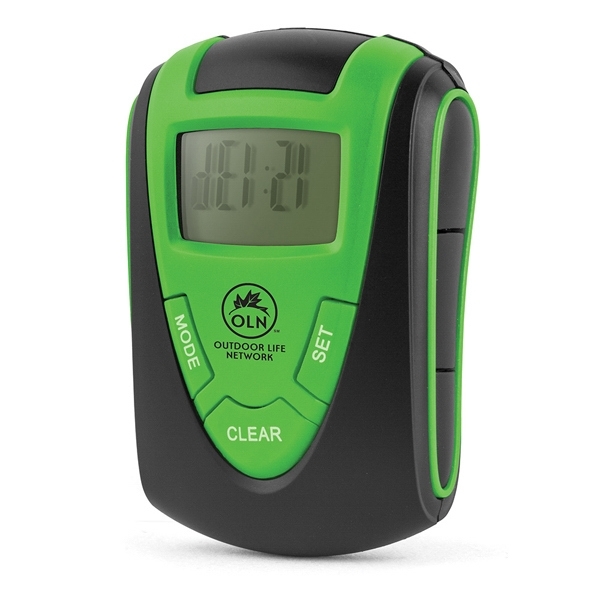 3/4" x 2" x 2 1/3" pedometer with matte black case,... from ASI 88060 Snugz/USA Inc / Sweda®