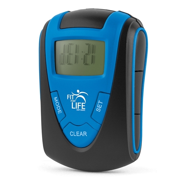 3/4" x 2" x 2 1/3" pedometer with matte black case,... from ASI 88060 Snugz/USA Inc / Sweda®