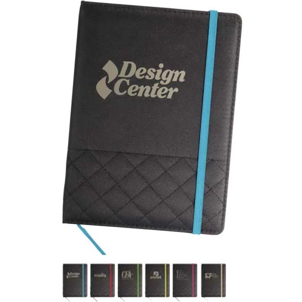 7 5/8" x 5 3/8" x 3/4" journal made from black... from ASI 90305 ZZ Merged - Sweda Company LLC / Sweda (R)