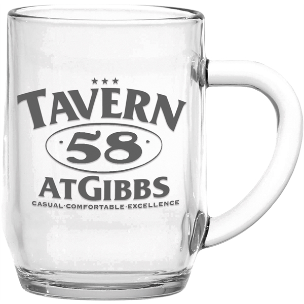 10 oz. clear glass coffee mug with handle.... from ASI 71920 Moderne Glass Company Inc / Glass America®