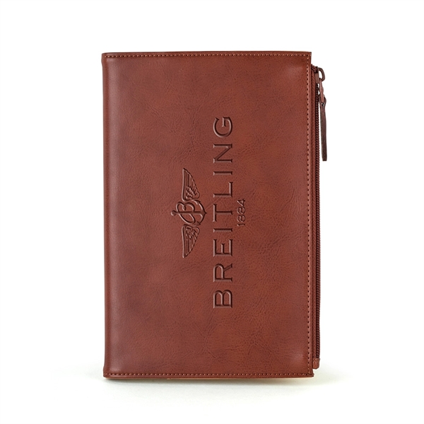 80-page notebook with PU/split leather outer and suede inner cover as... from ASI 88060 Snugz/USA Inc / Sweda®