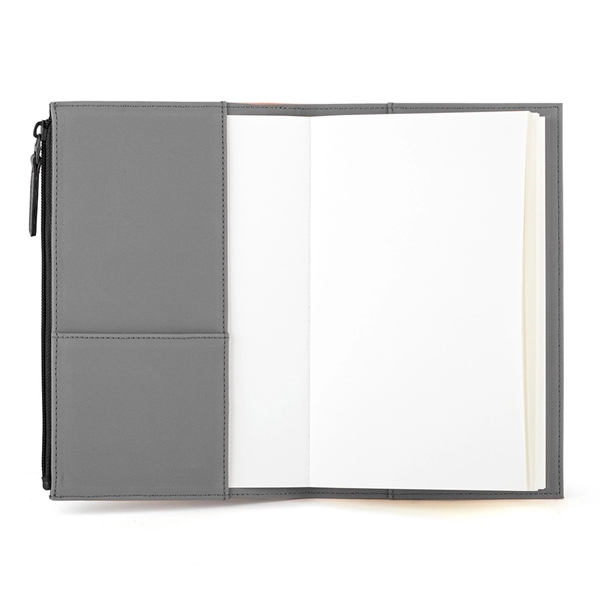 80-page notebook with PU/split leather outer and suede inner cover as... from ASI 88060 Snugz/USA Inc / Sweda®