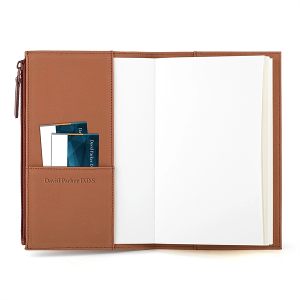 80-page notebook with PU/split leather outer and suede inner cover as... from ASI 88060 Snugz/USA Inc / Sweda®
