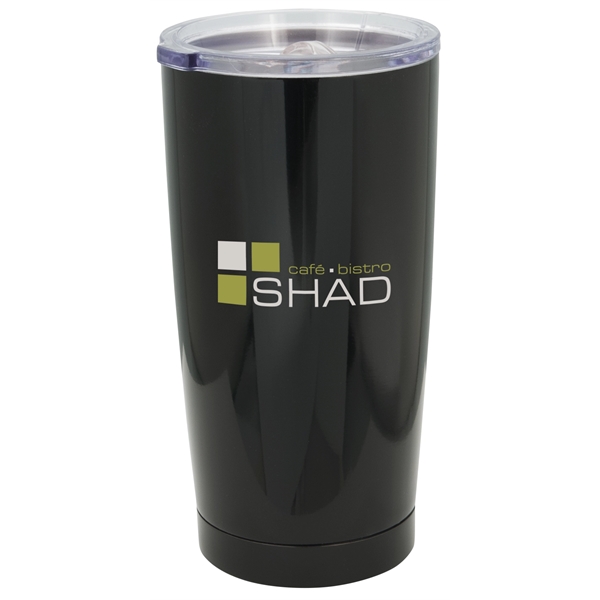 Stainless steel vacuum double wall tumbler. Anti-splash transparent lid with sliding... from ASI 42920 Busrel Inc