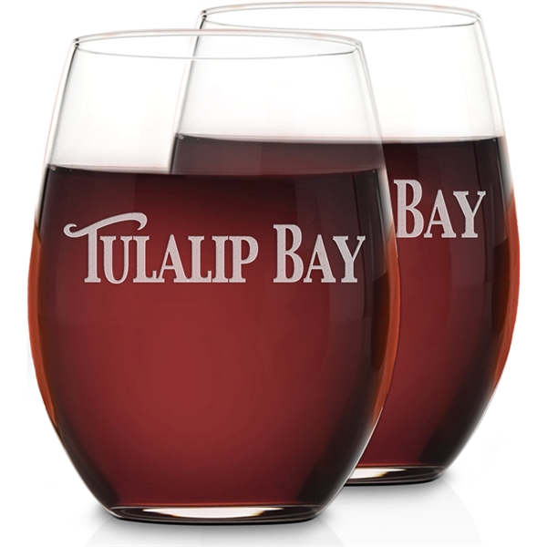 Set of two, 21 oz. stemless Cabernet wine glasses.... from ASI 71920 Moderne Glass Company Inc / Glass America®