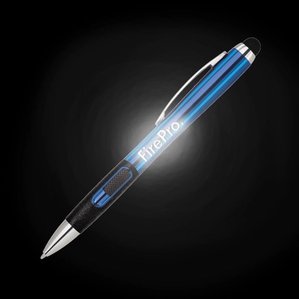 Make your logo shine bright with this L.E.D. light up pen!... from ASI 40544 Binaco