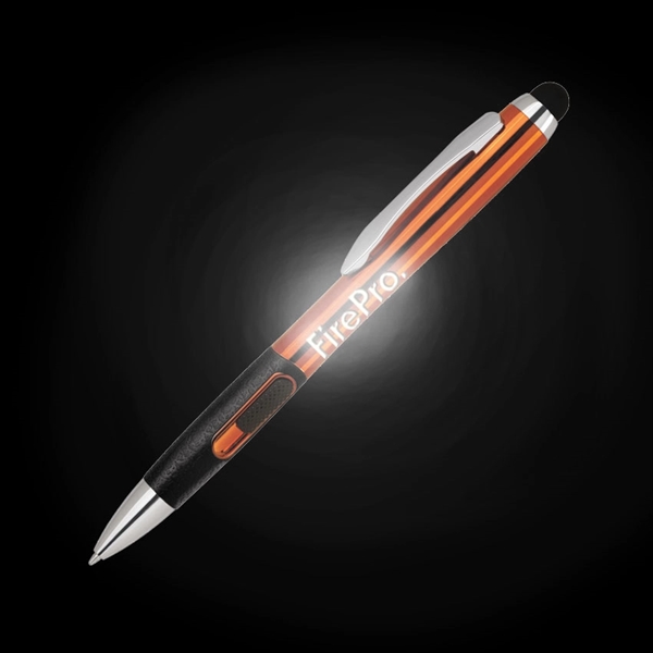 Make your logo shine bright with this L.E.D. light up pen!... from ASI 40544 Binaco