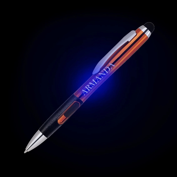 Make your logo shine bright with this L.E.D. light up pen!... from ASI 40544 Binaco