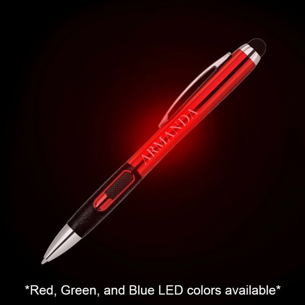 Make your logo shine bright with this L.E.D. light up pen!... from ASI 40544 Binaco