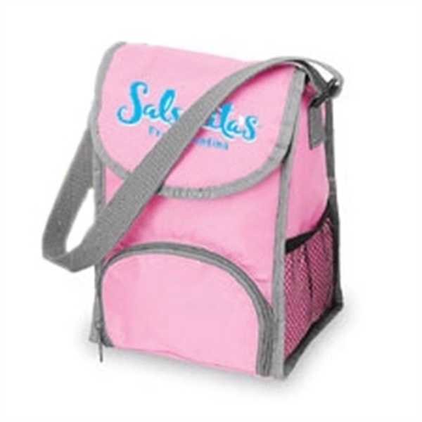 Heat-sealed insulated 2 compartment lunch bag with a velcro main compartment.... from ASI 40544 Binaco / Binaline
