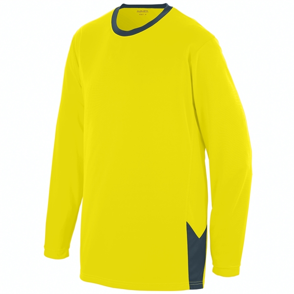 Long sleeve jersey made of 100% polyester wicking knit with a... from ASI 37461 Augusta Sportswear
