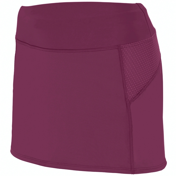 Low rise skort made of polyester/spandex blend knit material that's odor... from ASI 37461 Augusta Sportswear