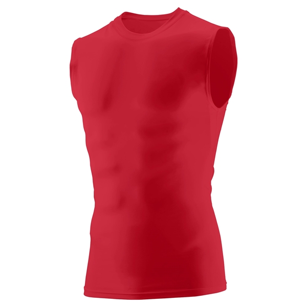 Sleeveless compression shirt that is odor resistant and wick away moisture,... from ASI 37461 Augusta Sportswear