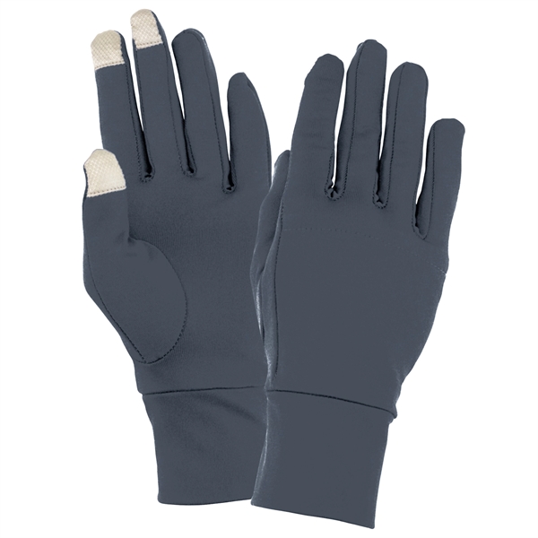 Adult sized gloves with metallic dobby tech tips that are sold... from ASI 37461 Augusta Sportswear