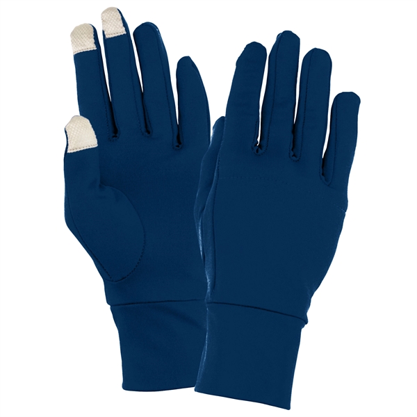 Adult sized gloves with metallic dobby tech tips that are sold... from ASI 37461 Augusta Sportswear