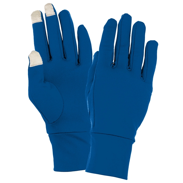 Adult sized gloves with metallic dobby tech tips that are sold... from ASI 37461 Augusta Sportswear