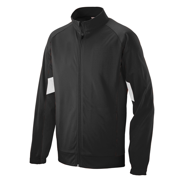 Adult jacket made of heavyweight polyester with contrast inserts and side... from ASI 37461 Augusta Sportswear