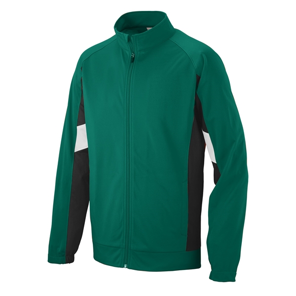 Adult jacket made of heavyweight polyester with contrast inserts and side... from ASI 37461 Augusta Sportswear
