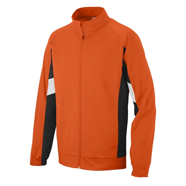 Adult jacket made of heavyweight polyester with contrast inserts and side... from ASI 37461 Augusta Sportswear