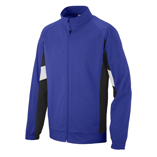 Adult jacket made of heavyweight polyester with contrast inserts and side... from ASI 37461 Augusta Sportswear