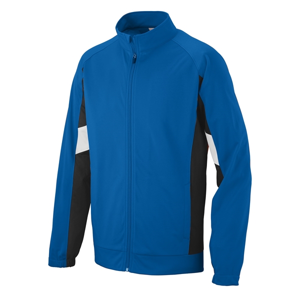 Adult jacket made of heavyweight polyester with contrast inserts and side... from ASI 37461 Augusta Sportswear