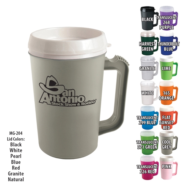 The 22 oz Grande mug has a matte finish and a... from ASI 93520 Ventura Inc