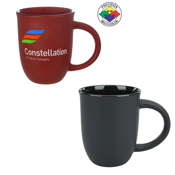 14oz Colored Salem Mug with Black Halo... from ASI 80093 Pyrographics