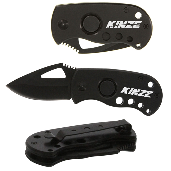 Stainless Pocket Buck Knife with Belt Clip... from ASI 31570 Advantage Industries / AdVantage Line®