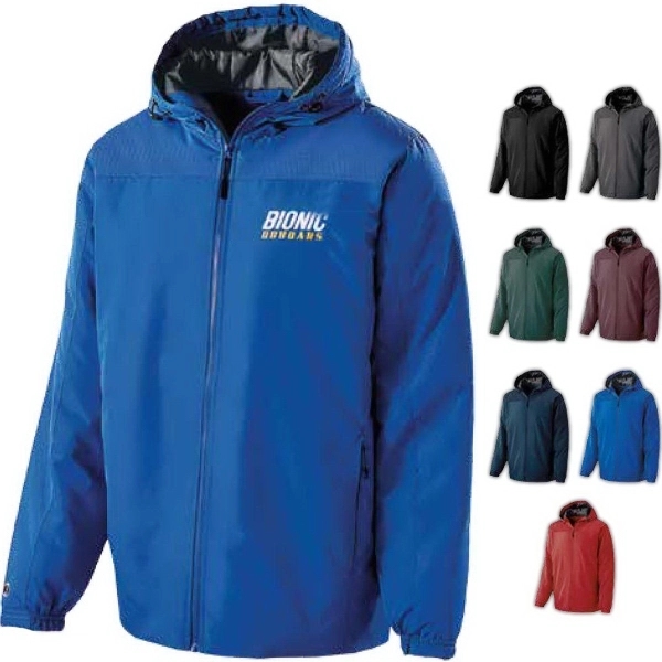 Youth hooded jacket made from wind/water-resistant polyester.... from ASI 37461 Augusta Sportswear / Holloway® Holloway Sportswear