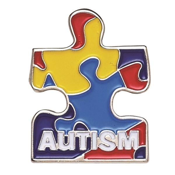 Our Standard 1" size Autism Puzzle Piece Awareness Lapel Pin.... from ASI 68760 Marken Industries / Marken