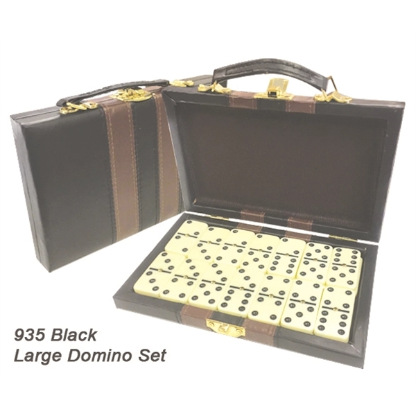 Large domino set, with metal spinners and storage case - Ready... from ASI 45100 Chulani Promotional Products, Inc / Competitive Edge Innovations/Chulani