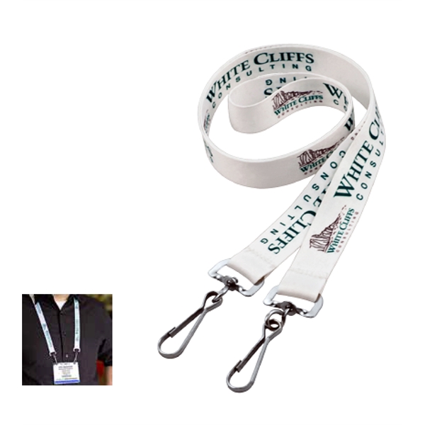 Dye Sub Twist-Free Value Lanyard is printed by using full-color sublimation... from ASI 64635 KEY-BAK Promotional Products