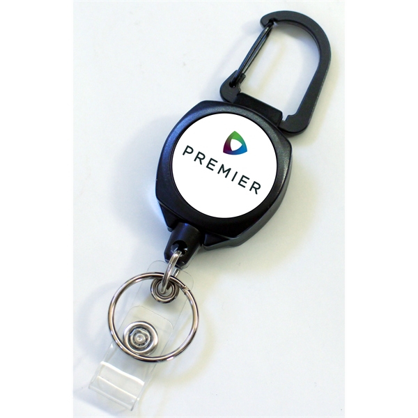 Sidekick features a metal carabiner, vinyl strap for I.D. badges and... from ASI 64635 KEY-BAK Promotional Products