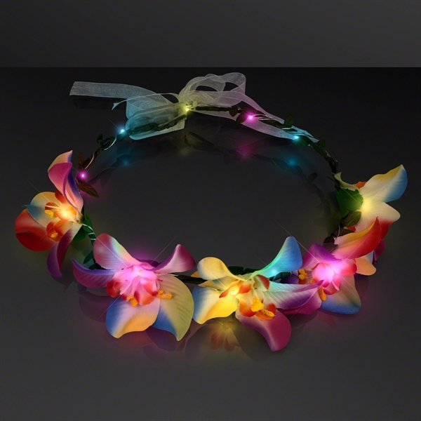 LED Orchid Flower Crown; Blank... from ASI 34194 ALightPromos / Alight Promotional Products