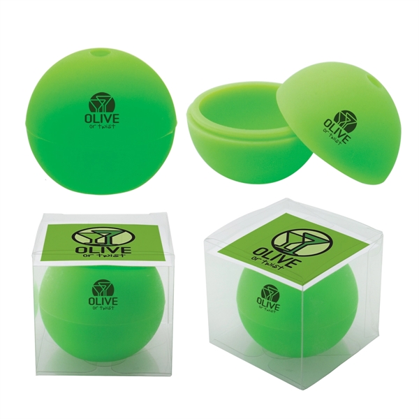 Ice sphere made of FDA approved silicone with a customized instruction... from ASI 62190 Illini