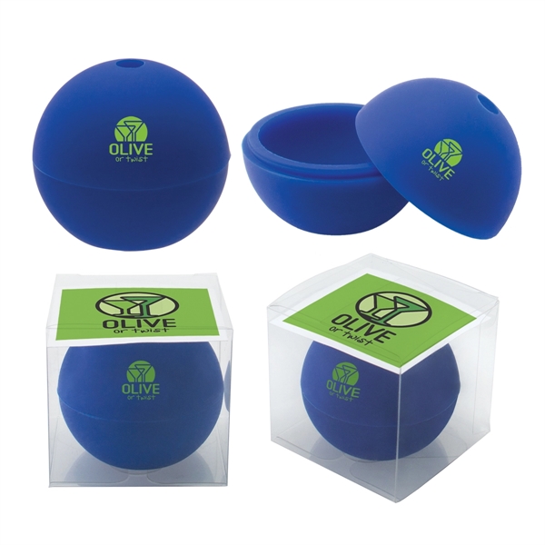 Ice sphere made of FDA approved silicone with a customized instruction... from ASI 62190 Illini