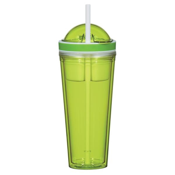 16 Oz. Snack Attack Tumbler. AS Material.  Screw On, Spill-Resistant... from ASI 61125 Hit Promotional Products / Hit (R)