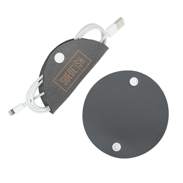 A flat, foldable neoprene cord organizer covered in a luxurious faux... from ASI 74710 Numo / NUMO