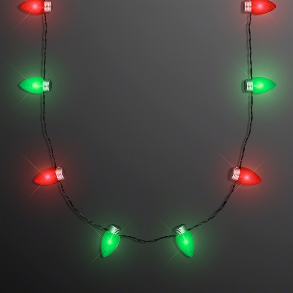 Holiday Light Necklaces With 1" Bulbs; Blank Pricing Only... from ASI 34194 ALightPromos / Alight Promotional Products