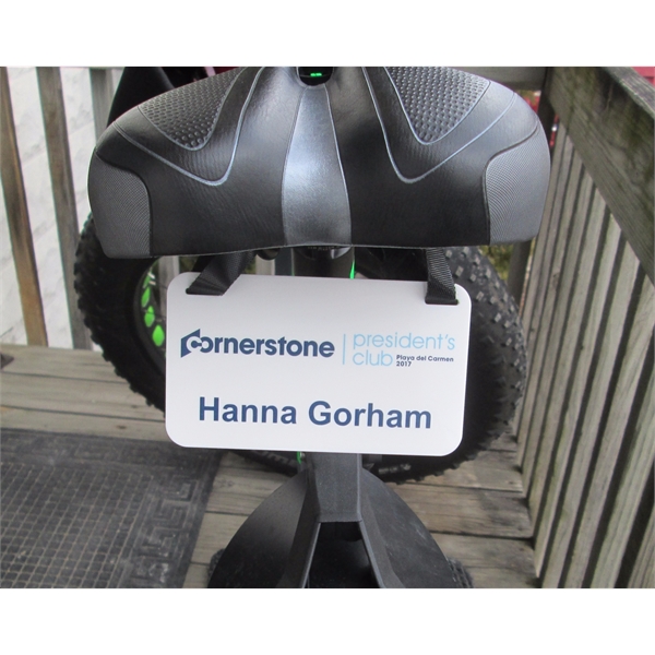 Acrylic license plate for bicycles with a digital print.... from ASI 72657 Active Life Promo / Active Life Promo