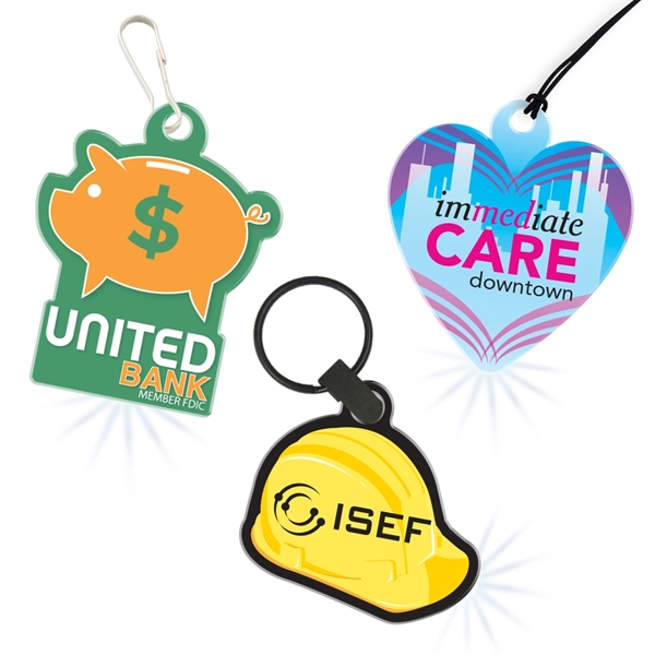 Create your own uniquely shaped light for key rings, zipper pulls,... from ASI 39850 The Bentcil Company / LogoLights by Bentcil