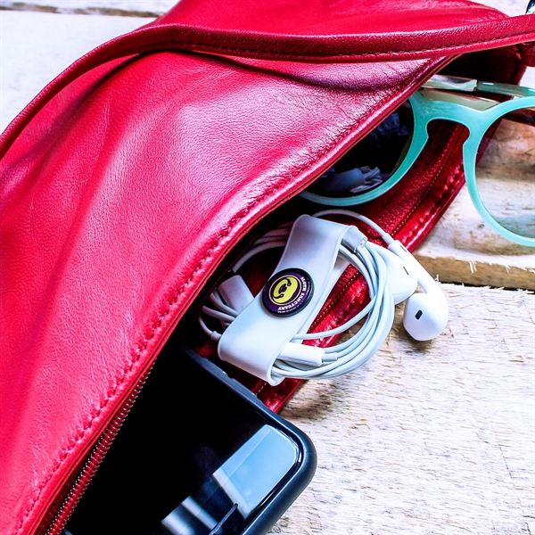 Organizer for your charging cable or headphones with the logo imprinted... from ASI 91411 Toddy Gear