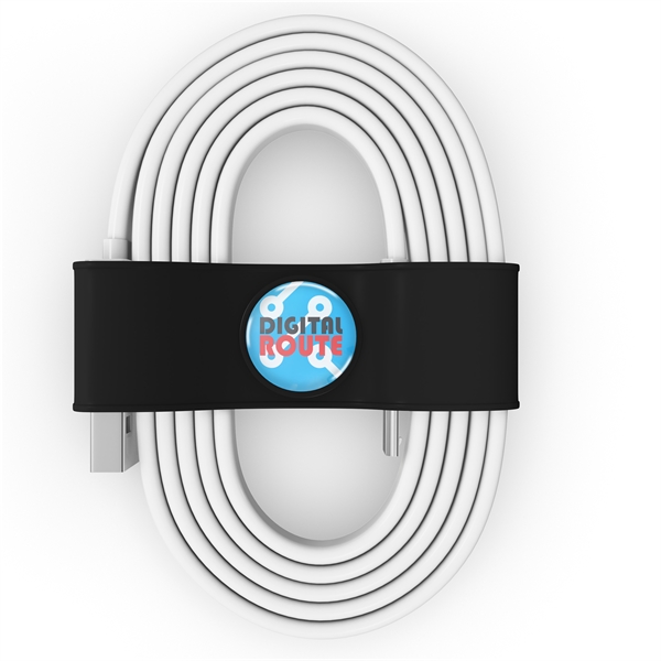 Organizer for your charging cable or headphones with the logo imprinted... from ASI 91411 Toddy Gear