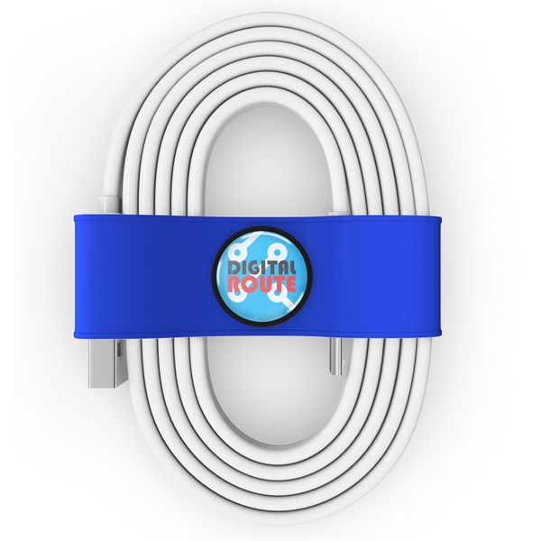 Organizer for your charging cable or headphones with the logo imprinted... from ASI 91411 Toddy Gear