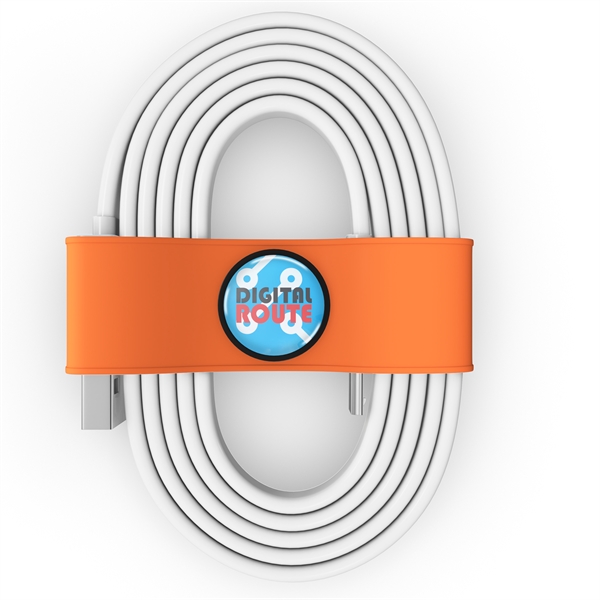 Organizer for your charging cable or headphones with the logo imprinted... from ASI 91411 Toddy Gear