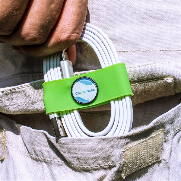 Organizer for your charging cable or headphones with the logo imprinted... from ASI 91411 Toddy Gear