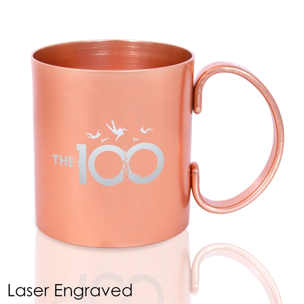 Moscow Mule Mug crafted from aluminum with riveted handle.... from ASI 40544 Binaco / Binaline