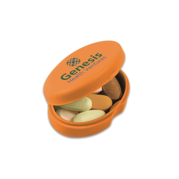 Oval shaped pill box with compact design.... from ASI 52840 Evans Manufacturing